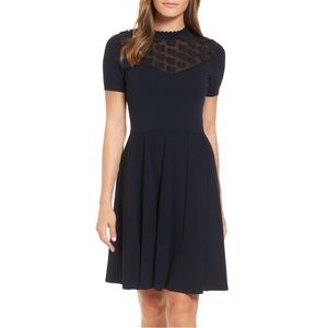 Draper James Florette Navy Floral Dress